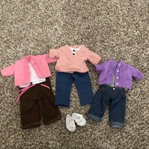 Doll Clothes and Shoes for 18” Doll